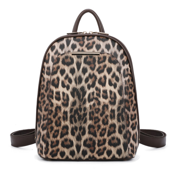 animal print backpack leather 17203 Rucksack