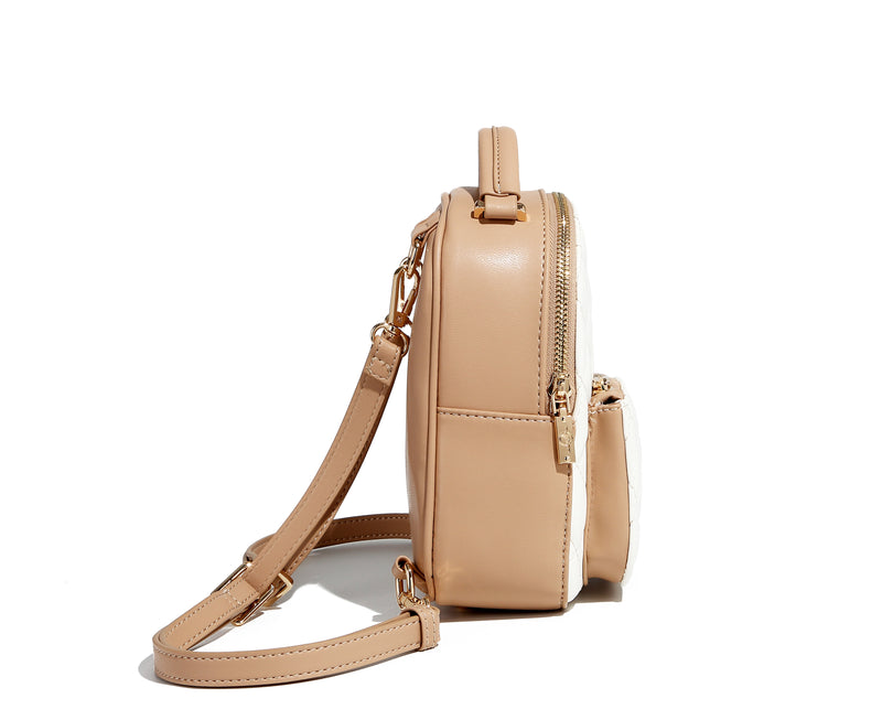 ivory and gold mini backpack Chlo Faye White Calfskin Coco Approved Studio and tumbler inside and get going. Coco Mini - Quilted Ivory