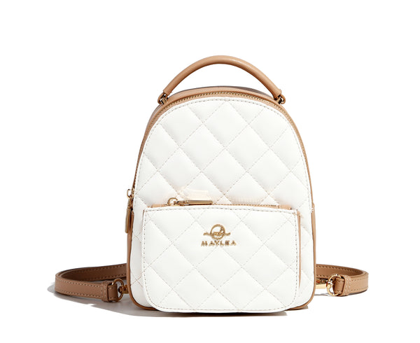 Coco Mini - Quilted Ivory & Mocha