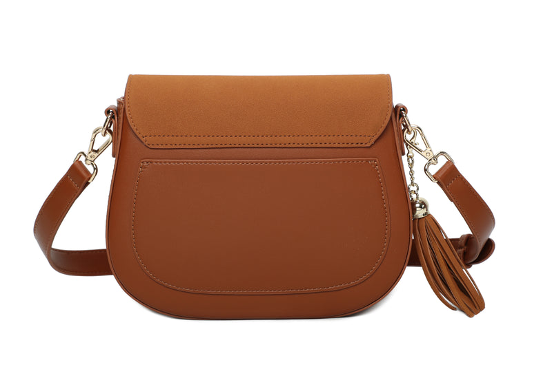 Santina Cross Body Bucket Bags - Leather & Suede