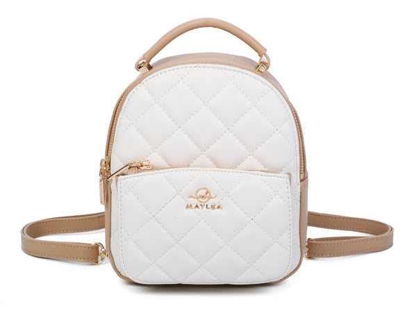 Coco Mini - Quilted Ivory & Mocha