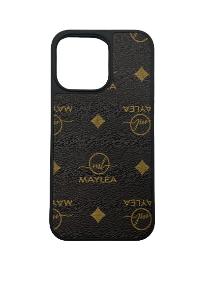 CHANEL Monogram Leather Logo iPhone 14 Pro Smart Phone Cases  (S5902CTZQ_M928)